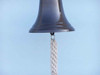 Handcrafted Bronze Hanging Ship's Bell 9" from Hampton Creations