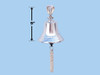 Handcrafted Chrome Hanging Ship's Bell 9" from Hampton Creations