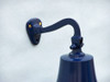 Handcrafted Solid Brass Hanging Ships Bell 11" - Blue from Hampton Creations Handcrafted Solid Brass Hanging Ships Bell 11" - Blue from Hampton Creations