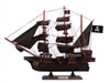 Handcrafted Wooden Ben Franklin's Black Prince Black Sails Pirate Ship Model 15" from Hampton Creations