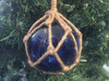 Handcrafted Blue Japanese Glass Ball Fishing Float Decoration Christmas Ornament 4" from Hampton Creations Handcrafted Blue Japanese Glass Ball Fishing Float Decoration Christmas Ornament 4" from Hampton Creations
