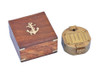 Handcrafted Antique Brass Brunton Pocket Transit Compass with Rosewood Box 4" from Hampton Creations Handcrafted Antique Brass Brunton Pocket Transit Compass with Rosewood Box 4" from Hampton Creations
