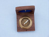 Handcrafted Antique Brass Desk Compass with Rosewood Box 3" from Hampton Creations Handcrafted Antique Brass Desk Compass with Rosewood Box 3" from Hampton Creations