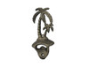 Handcrafted Rustic Gold Cast Iron Wall Mounted Palmtree Bottle Opener 6" from Hampton Creations Handcrafted Rustic Gold Cast Iron Wall Mounted Palmtree Bottle Opener 6" from Hampton Creations