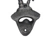 Handcrafted Rustic Silver Cast Iron Wall Mounted Palmtree Bottle Opener 6" from Hampton Creations Handcrafted Rustic Silver Cast Iron Wall Mounted Palmtree Bottle Opener 6" from Hampton Creations