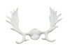 Handcrafted Whitewashed Cast Iron Moose Antlers Decorative Metal Wall Hooks 9" from Hampton Creations Handcrafted Whitewashed Cast Iron Moose Antlers Decorative Metal Wall Hooks 9" from Hampton Creations