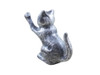 Handcrafted Rustic Silver Cast Iron Cat Door Stopper 5" from Hampton Creations Handcrafted Rustic Silver Cast Iron Cat Door Stopper 5" from Hampton Creations