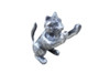 Handcrafted Rustic Silver Cast Iron Cat Door Stopper 5" from Hampton Creations Handcrafted Rustic Silver Cast Iron Cat Door Stopper 5" from Hampton Creations