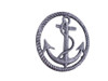 Handcrafted Rustic Silver Cast Iron Anchor and Rope Nautical Kitchen Trivet 7" from Hampton Creations Handcrafted Rustic Silver Cast Iron Anchor and Rope Nautical Kitchen Trivet 7" from Hampton Creations