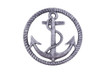 Handcrafted Rustic Silver Cast Iron Anchor and Rope Nautical Kitchen Trivet 7" from Hampton Creations Handcrafted Rustic Silver Cast Iron Anchor and Rope Nautical Kitchen Trivet 7" from Hampton Creations