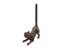 Handcrafted Rustic Copper Cast Iron Cat Extra Toilet Paper Stand 10" from Hampton Creations