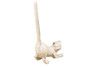 Handcrafted Whitewashed Cast Iron Cat Extra Toilet Paper Stand 10" from Hampton Creations