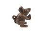 Handcrafted Rustic Copper Cast Iron Mouse Door Stopper 5" from Hampton Creations Handcrafted Rustic Copper Cast Iron Mouse Door Stopper 5" from Hampton Creations