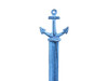 Handcrafted Rustic Dark Blue Whitewashed Cast Iron Anchor Paper Towel Holder 16" from Hampton Creations Handcrafted Rustic Dark Blue Whitewashed Cast Iron Anchor Paper Towel Holder 16" from Hampton Creations