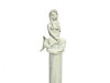Handcrafted Whitewashed Cast Iron Mermaid Paper Towel Holder 16" from Hampton Creations Handcrafted Whitewashed Cast Iron Mermaid Paper Towel Holder 16" from Hampton Creations