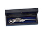 Handcrafted Chrome Boatswain (Bosun) Whistle 5" w/ Black Rosewood Box from Hampton Creations