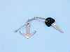 Handcrafted Chrome Admiralty Anchor Key Chain 6" from Hampton Creations Handcrafted Chrome Admiralty Anchor Key Chain 6" from Hampton Creations