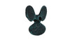 Handcrafted Seaworn Blue Cast Iron Propeller Paperweight 4" from Hampton Creations