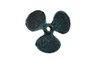 Handcrafted Seaworn Blue Cast Iron Propeller Paperweight 4" from Hampton Creations Handcrafted Seaworn Blue Cast Iron Propeller Paperweight 4" from Hampton Creations