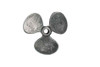 Handcrafted Antique Silver Cast Iron Propeller Paperweight 4" from Hampton Creations Handcrafted Antique Silver Cast Iron Propeller Paperweight 4" from Hampton Creations