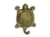 Handcrafted Rustic Gold Cast Iron Turtle Hook 6" from Hampton Creations Handcrafted Rustic Gold Cast Iron Turtle Hook 6" from Hampton Creations