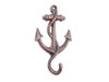 Handcrafted Rustic Copper Cast Iron Anchor Hook 5" from Hampton Creations Handcrafted Rustic Copper Cast Iron Anchor Hook 5" from Hampton Creations