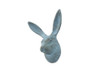 Handcrafted Rustic Light Blue Cast Iron Decorative Rabbit Hook 5" from Hampton Creations Handcrafted Rustic Light Blue Cast Iron Decorative Rabbit Hook 5" from Hampton Creations