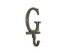 Handcrafted Rustic Gold Cast Iron Letter G Alphabet Wall Hook 6" from Hampton Creations