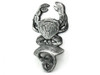 Handcrafted Antique Silver Cast Iron Wall Mounted Crab Bottle Opener 6" from Hampton Creations Handcrafted Antique Silver Cast Iron Wall Mounted Crab Bottle Opener 6" from Hampton Creations