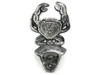 Handcrafted Antique Silver Cast Iron Wall Mounted Crab Bottle Opener 6" from Hampton Creations Handcrafted Antique Silver Cast Iron Wall Mounted Crab Bottle Opener 6" from Hampton Creations
