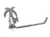 Handcrafted Antique Silver Cast Iron Palm Tree Hand Towel Holder 10" from Hampton Creations Handcrafted Antique Silver Cast Iron Palm Tree Hand Towel Holder 10" from Hampton Creations