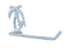 Handcrafted Whitewashed Cast Iron Palm Tree Hand Towel Holder 10" from Hampton Creations Handcrafted Whitewashed Cast Iron Palm Tree Hand Towel Holder 10" from Hampton Creations