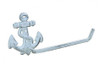 Handcrafted Whitewashed Cast Iron Anchor Hand Towel Holder 10" from Hampton Creations Handcrafted Whitewashed Cast Iron Anchor Hand Towel Holder 10" from Hampton Creations