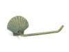 Handcrafted Antique Bronze Cast Iron Shell Toilet Paper Holder 10" from Hampton Creations