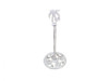 Handcrafted Whitewashed Cast Iron Palm Tree Extra Toilet Paper Stand 17" from Hampton Creations