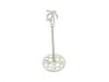 Handcrafted Whitewashed Cast Iron Palm Tree Extra Toilet Paper Stand 17" from Hampton Creations