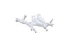 Handcrafted Whitewashed Cast Iron Birds on Branch Decorative Metal Wall Hooks 8" from Hampton Creations Handcrafted Whitewashed Cast Iron Birds on Branch Decorative Metal Wall Hooks 8" from Hampton Creations