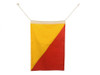 Handcrafted Letter O Cloth Nautical Alphabet Flag Decoration 20" from Hampton Creations