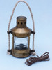 Handcrafted Antique Brass Round Anchor Electric Lantern 16" from Hampton Creations Handcrafted Antique Brass Round Anchor Electric Lantern 16" from Hampton Creations