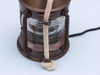 Handcrafted Antique Copper Round Anchor Electric Lantern 16" from Hampton Creations Handcrafted Antique Copper Round Anchor Electric Lantern 16" from Hampton Creations