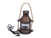 Handcrafted Antique Copper Round Anchor Electric Lantern 16" from Hampton Creations Handcrafted Antique Copper Round Anchor Electric Lantern 16" from Hampton Creations