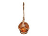 Handcrafted Orange Japanese Glass Ball Fishing Float Decoration Christmas Ornament 2" from Hampton Creations Handcrafted Orange Japanese Glass Ball Fishing Float Decoration Christmas Ornament 2" from Hampton Creations