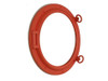 Handcrafted Orange Decorative Ship Porthole Window 24" from Hampton Creations Handcrafted Orange Decorative Ship Porthole Window 24" from Hampton Creations