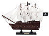 Handcrafted Wooden Captain Kidds Adventure Galley White Sails Model Pirate Ship 12" from Hampton Creations