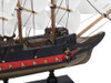 Handcrafted Wooden Captain Kidds Black Falcon White Sails Limited Model Pirate Ship 12" from Hampton Creations