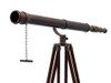 Handcrafted Floor Standing Antique Copper Galileo Telescope 65" from Hampton Creations Handcrafted Floor Standing Antique Copper Galileo Telescope 65" from Hampton Creations