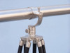 Handcrafted Floor Standing Brushed Nickel Galileo Telescope 65" from Hampton Creations Handcrafted Floor Standing Brushed Nickel Galileo Telescope 65" from Hampton Creations