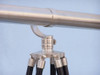 Handcrafted Floor Standing Brushed Nickel Galileo Telescope 65" from Hampton Creations Handcrafted Floor Standing Brushed Nickel Galileo Telescope 65" from Hampton Creations