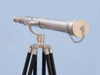 Handcrafted Floor Standing Brushed Nickel Galileo Telescope 65" from Hampton Creations Handcrafted Floor Standing Brushed Nickel Galileo Telescope 65" from Hampton Creations