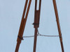 Handcrafted Floor Standing Bronzed With Leather Harbor Master Telescope 60" from Hampton Creations Handcrafted Floor Standing Bronzed With Leather Harbor Master Telescope 60" from Hampton Creations